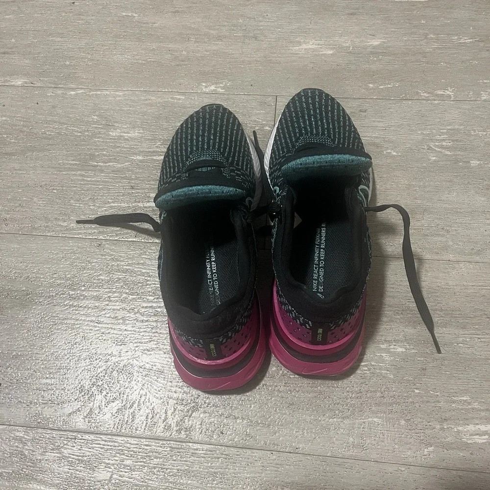Nike Womens React Infinity Run Flyknit 3 DD3024 003 Black Running Shoes 7